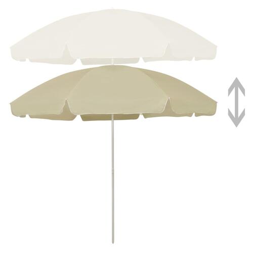 Strandparasol 300 cm sandgul