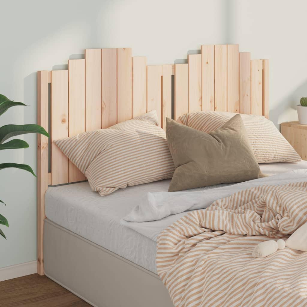 Sengegavl 166×4×110 cm - massivt fyrretræ, ubehandlet billede