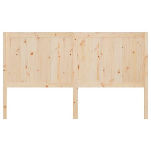 Sengegavl 125,5 × 4 × 100 cm - massivt fyrretræ (ubehandlet)