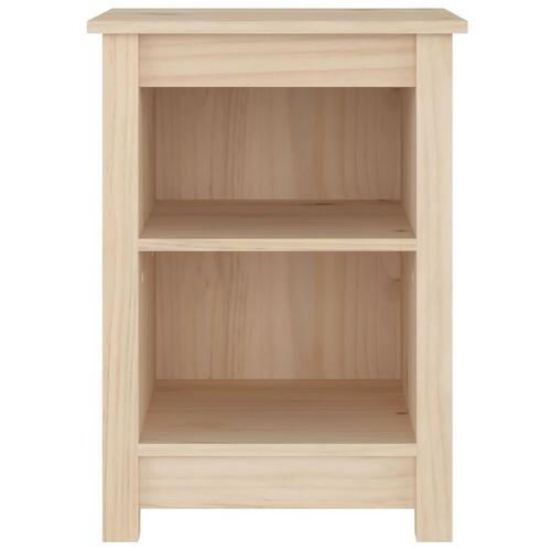 Sengebord 40x35x55 cm massivt fyrretræ