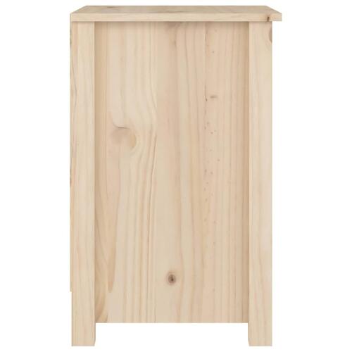 Sengebord 40x35x55 cm massivt fyrretræ