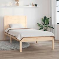 Sengeramme uden madras 90x200 cm massivt fyrretræ