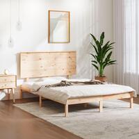 Sengeramme uden madras 140x200 cm massivt fyrretræ