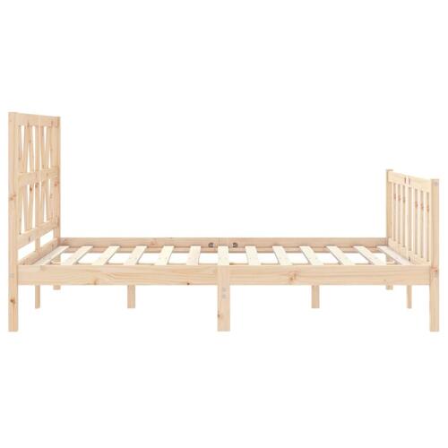 Sengeramme uden madras 140x200 cm massivt fyrretræ