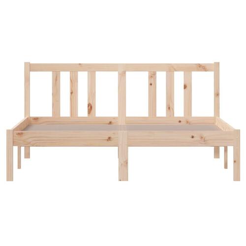 Sengeramme 135x190 cm massivt træ