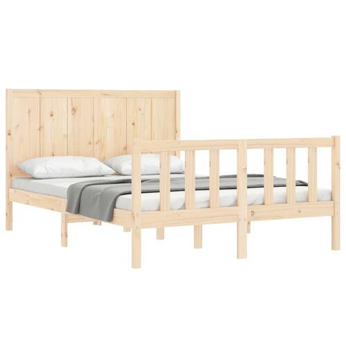 Sengeramme uden madras 120x200 cm massivt fyrretræ