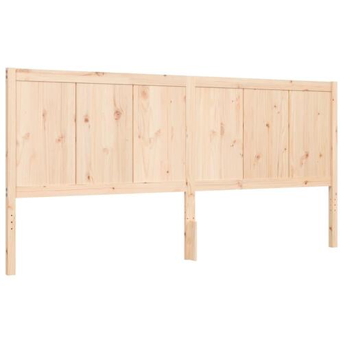 Sengeramme uden madras 200x200 cm massivt fyrretræ