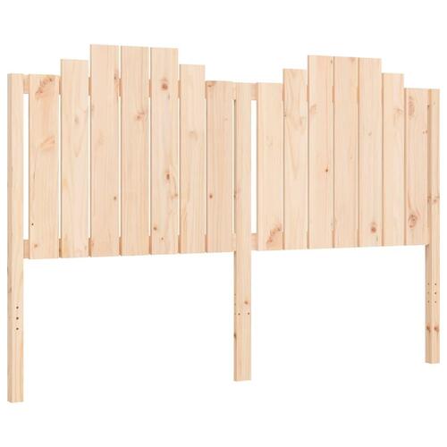 Sengeramme med sengegavl 160x200 cm massivt træ