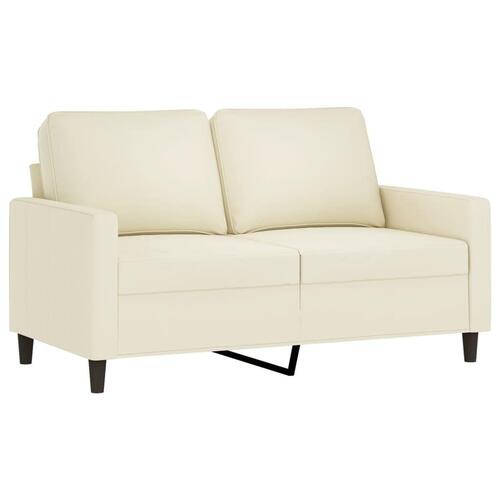 Sofasæt 4 dele velour cremefarvet