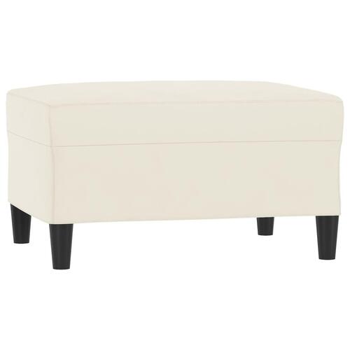 Sofasæt 4 dele velour cremefarvet