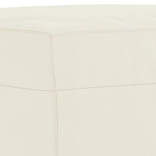 Sofasæt 4 dele velour cremefarvet