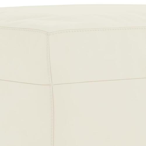 Sofasæt 4 dele med puder velour cremefarvet