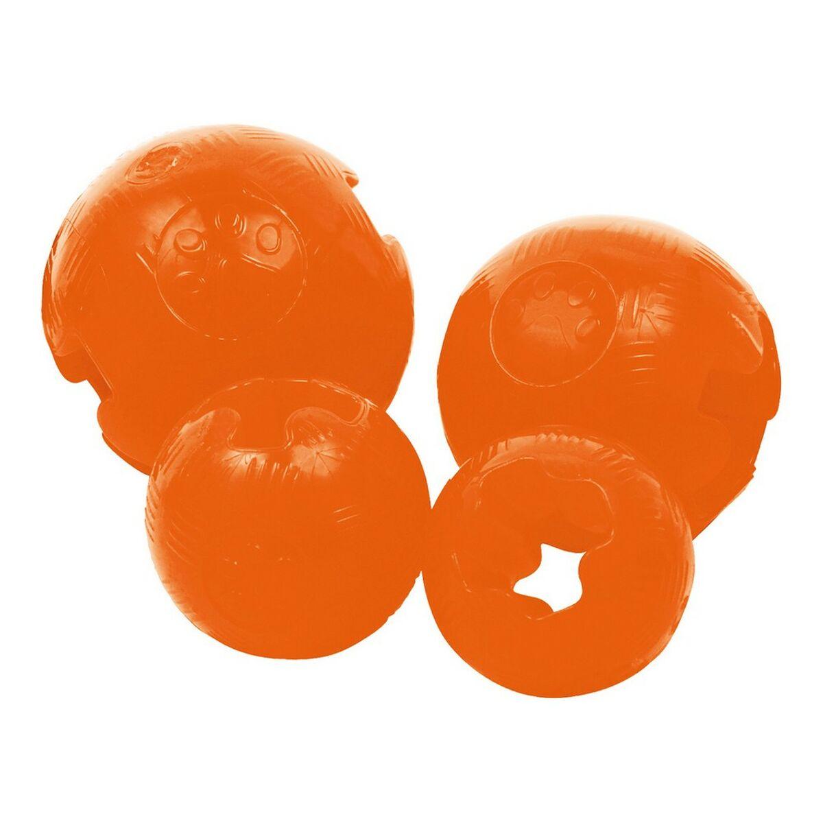 Gloria hundelegetøj - TPR bold, orange 5,7 cm