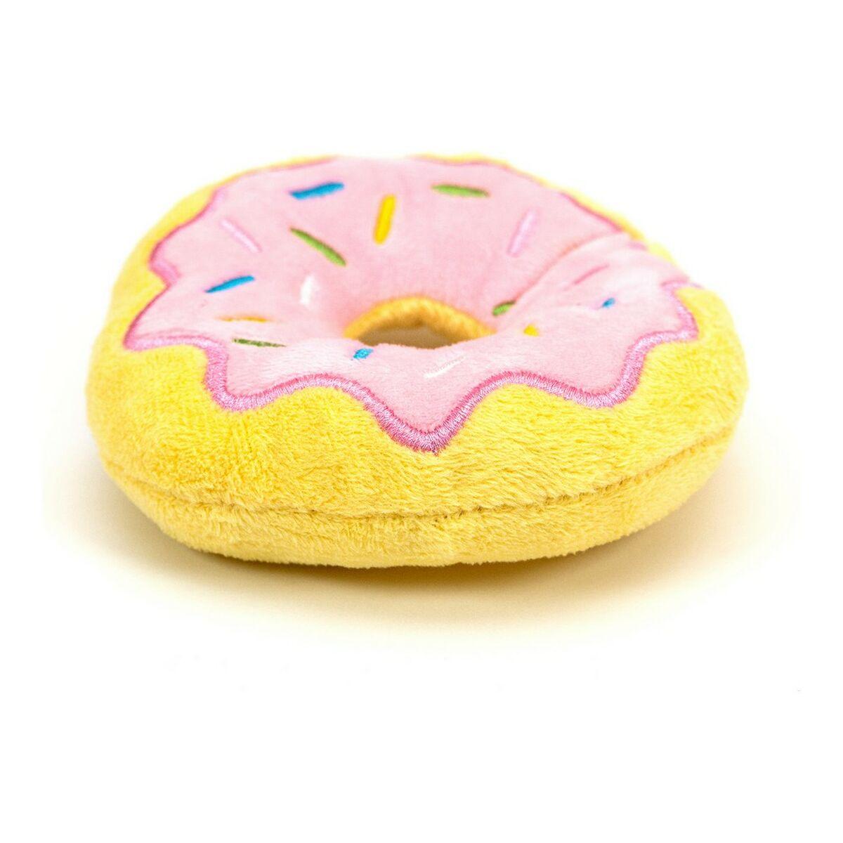 Gloria hundelegetøj - Plush Donut Pink, L (3 × 5 × 14 cm)