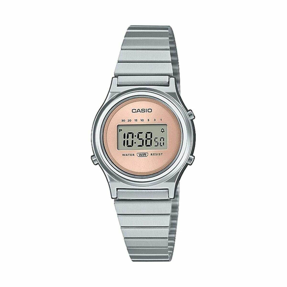 Casio LA700WE-4AEF dameur - digitalt armbåndsur i stållook