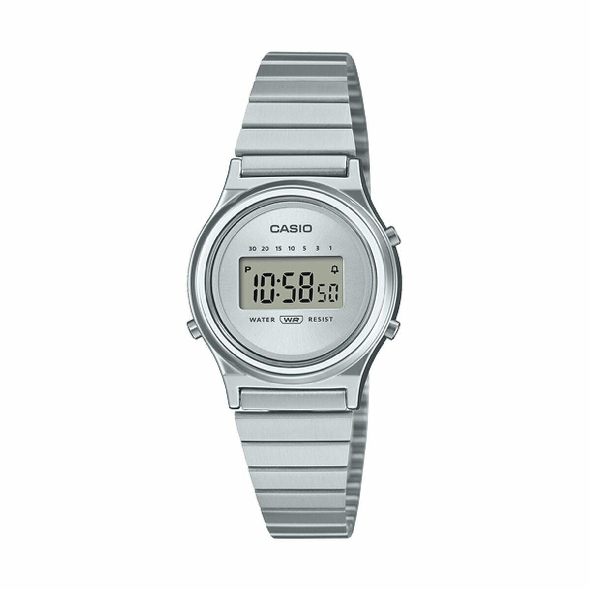 Casio LA700WE-7AEF dameur - digitalt armbåndsur i sølv