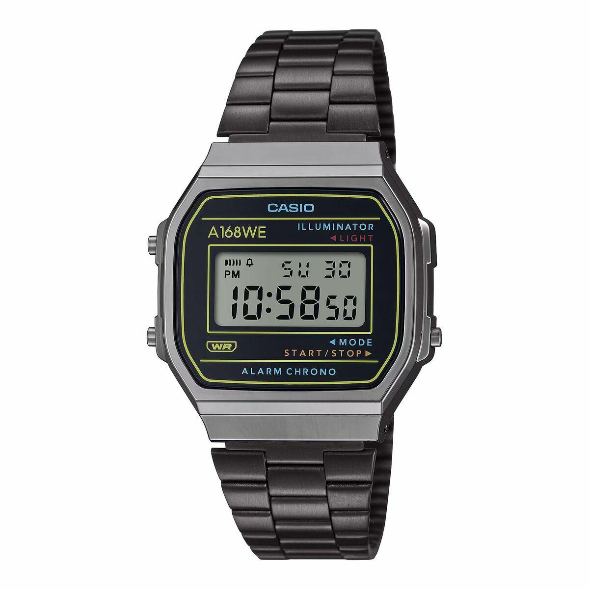 Casio A168WEHB-1AEF unisex digitalur - retro armbåndsur til mænd