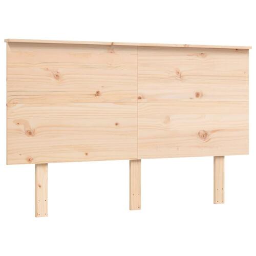 Sengeramme uden madras 140x200 cm massivt fyrretræ