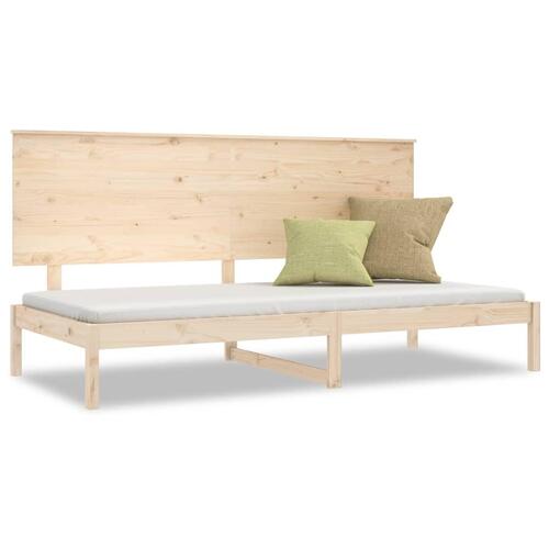 Daybed uden madras 90x200 cm massivt fyrretræ
