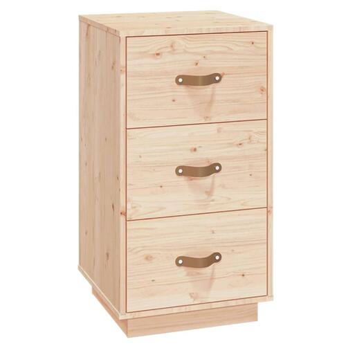   sengebord 40x40x75 cm massivt fyrretræ