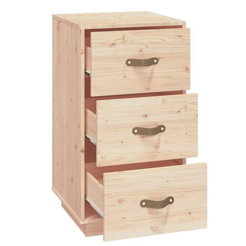   sengebord 40x40x75 cm massivt fyrretræ