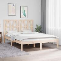 Sengeramme 140x190 cm massivt fyrretræ