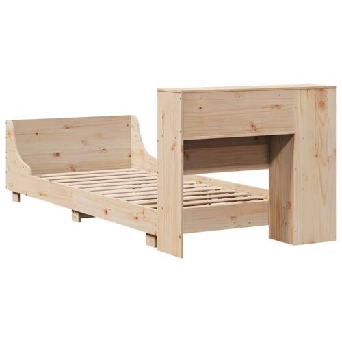 Sengeramme uden madras 90x200 cm massivt fyrretræ