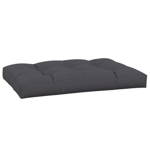 Pallehynde 120x80x12 cm stof antracitgrå