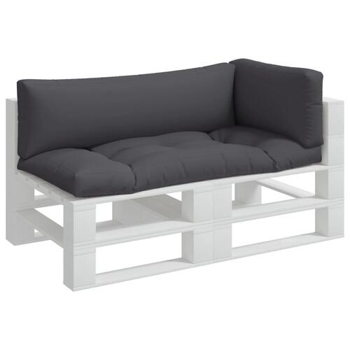 Pallehynder 3 stk. stof antracitgrå
