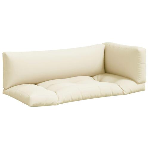 Pallehynder 3 stk. stof cremefarvet