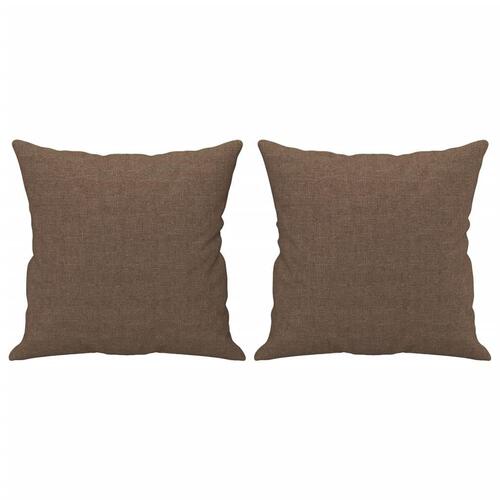 3 personers sofa med puder stof brun