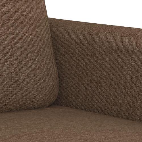 3 personers sofa med hynder stof brun
