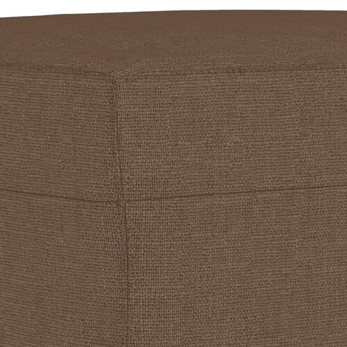 3 personers sofa med hynder stof brun