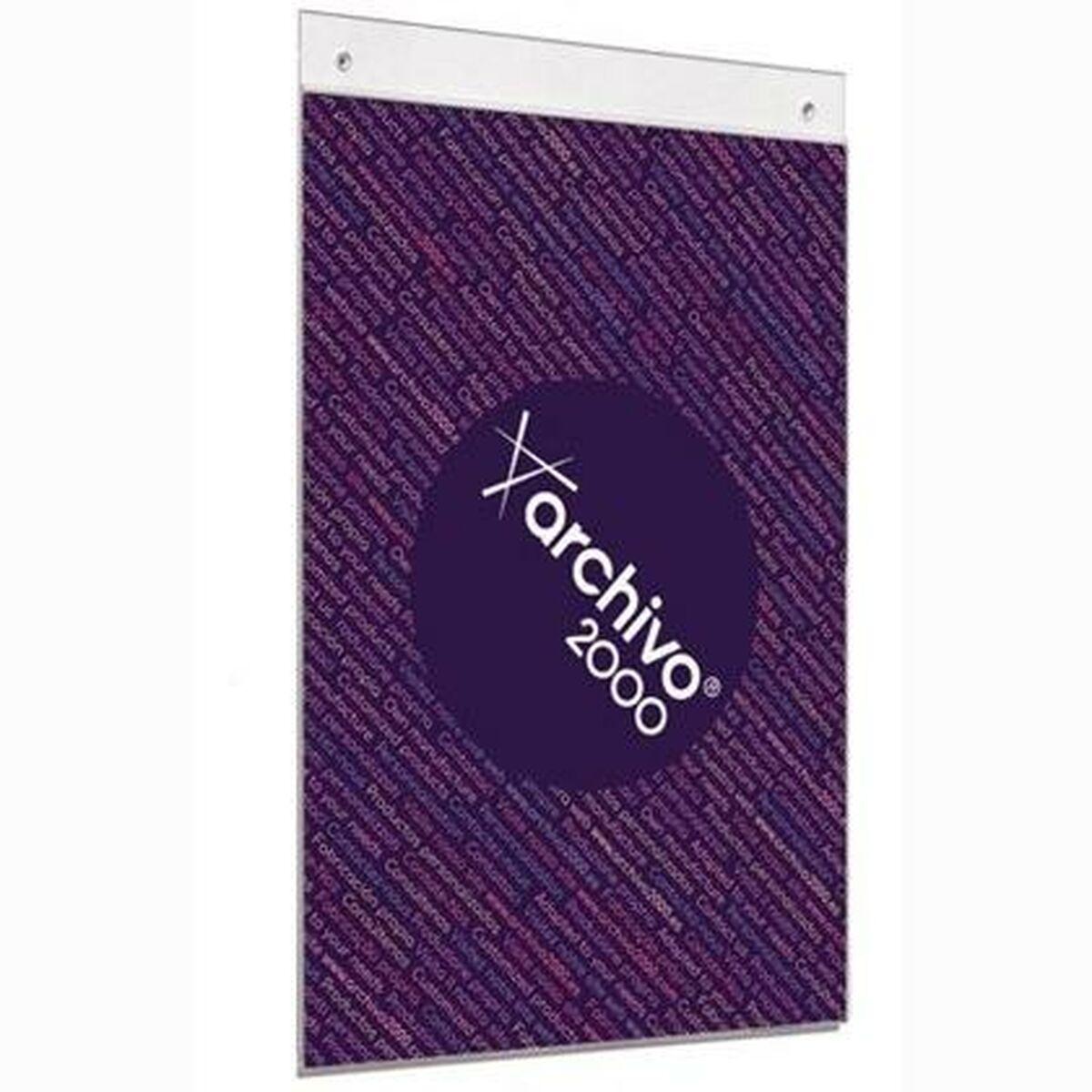 Archivo 2000 diskdisplay - gennemsigtig, A4, polystyren