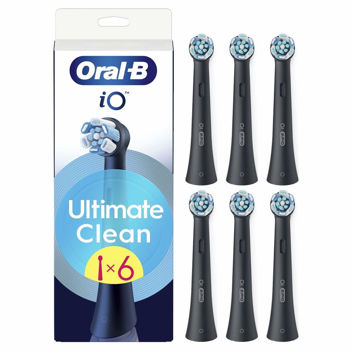 Oral-B iO Ultimate Clean tandbørstehoveder - 6 stk., sort billede