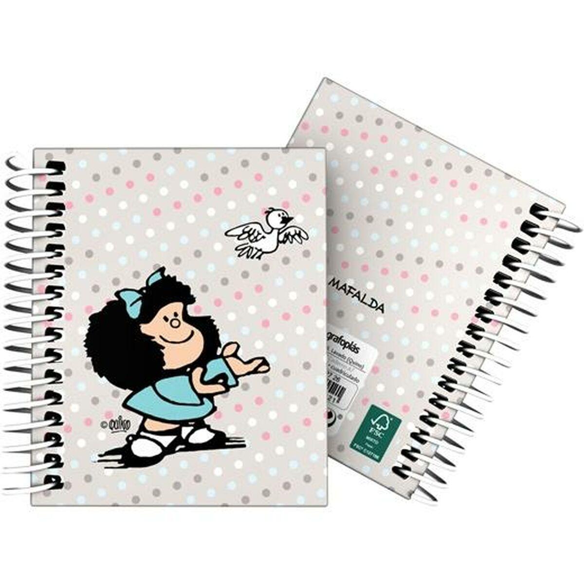Mafalda notesbog A7 - Bird, multifarvet, 100 ark