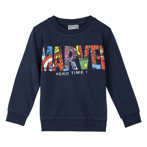 Sweatshirt til Børn Marvel Mørkeblå 10 år