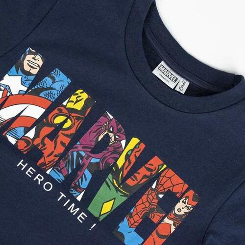 Sweatshirt til Børn Marvel Mørkeblå 10 år