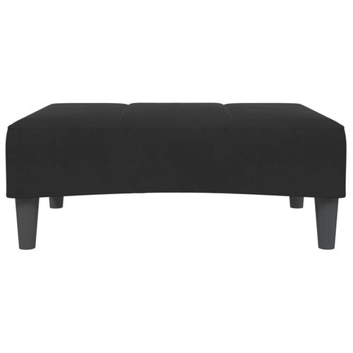 Fodskammel 77x55x31 cm velour sort