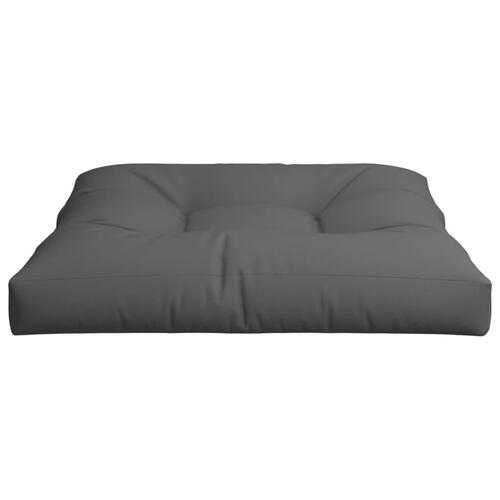 Pallehynde 80x80x12 cm stof grå