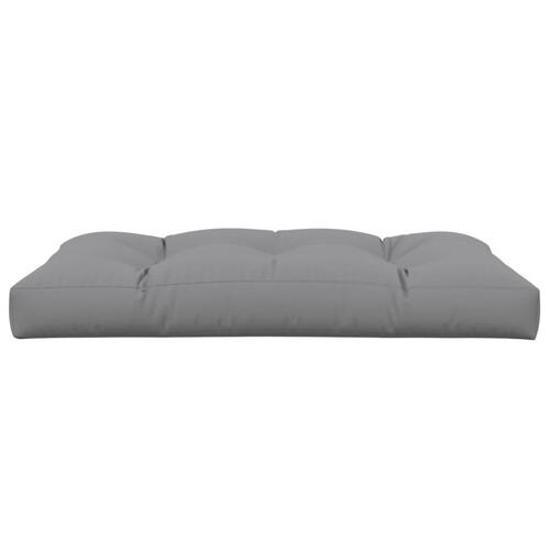 Pallehynde 120x80x12 cm stof grå