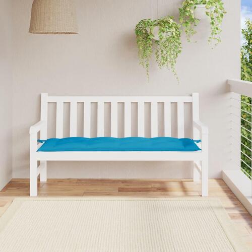 Hynde til havebænk 150x50x7 cm oxfordstof lyseblå