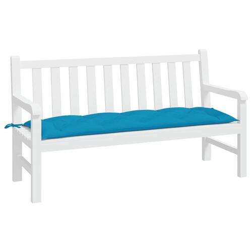 Hynde til havebænk 150x50x7 cm oxfordstof lyseblå