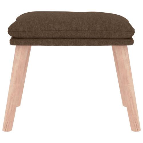 Fodskammel 45x29,5x35 cm stof brun