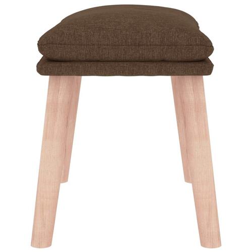 Fodskammel 45x29,5x35 cm stof brun