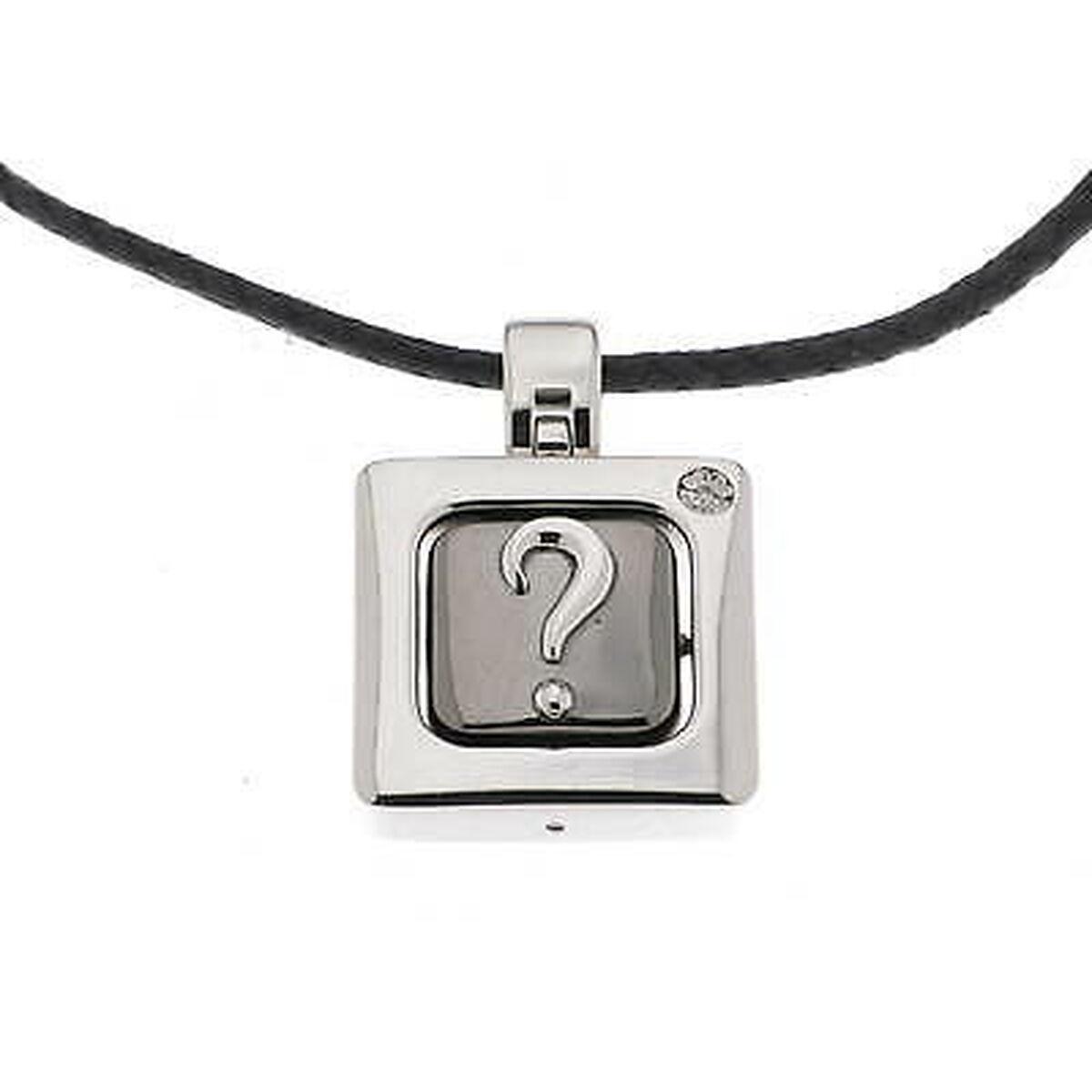 Vedhæng til kvinder, rustfrit stål, grå - 45 cm