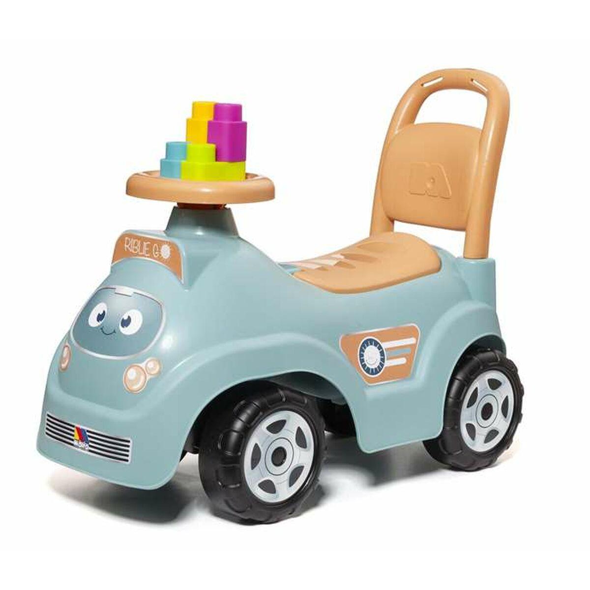 Moltó gåbil - blå plast til børn 18+ mdr.