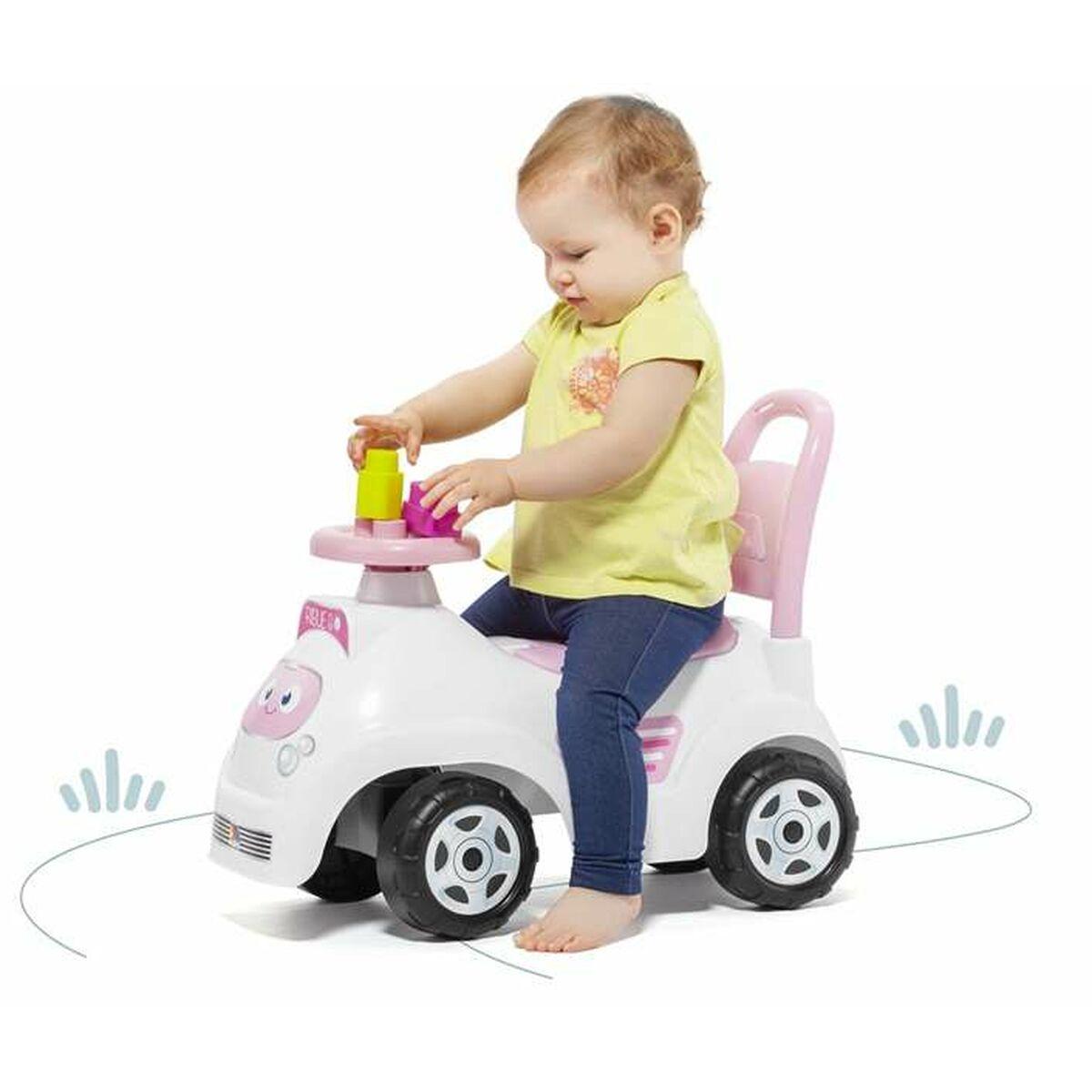 Moltó gåbil i pink - robust plastik til +18 mdr.