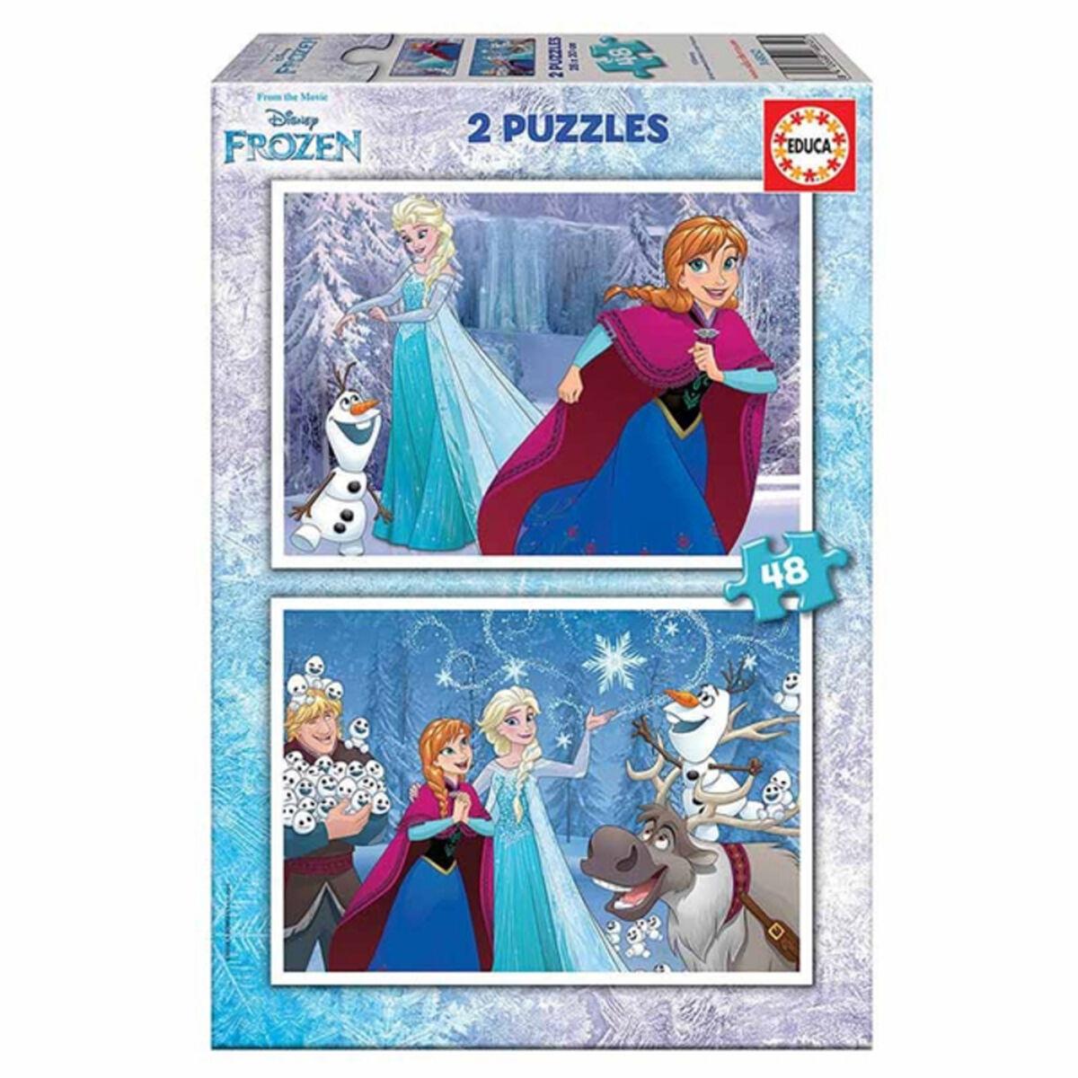Educa børnepuslespil - Frozen, 2 x 48/96 brikker