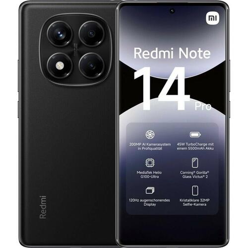 Smartphone Xiaomi REDMI NOTE 14 PRO 6,7" 8 GB RAM 256 GB Sort